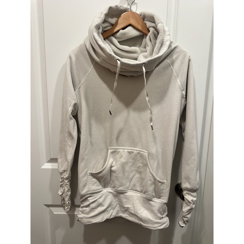 lululemon athletica Don’t Hurry Be Happy Cozy Funnel Neck in Light Beige/Cream